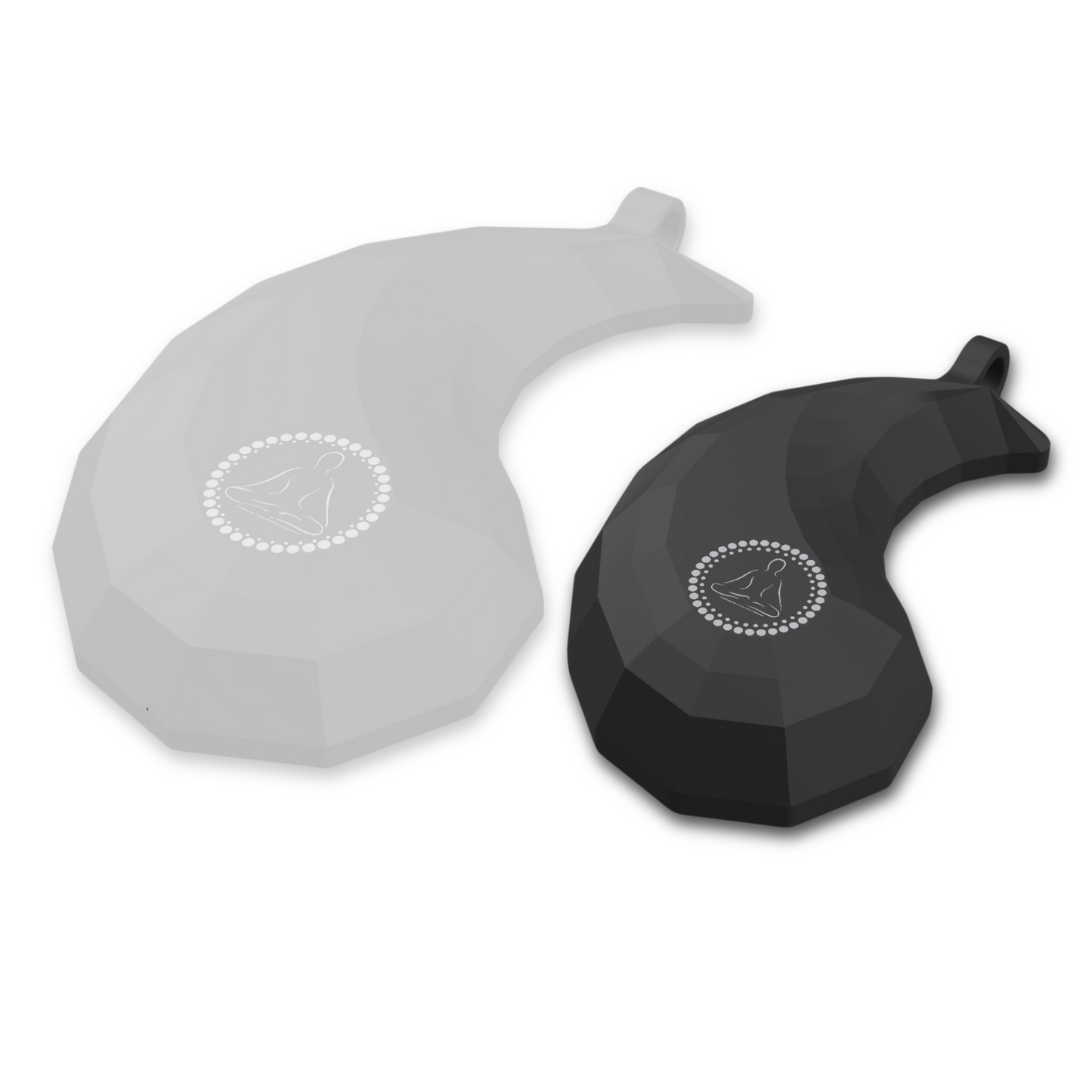 Produktbild des BODY BEAM Spark in Schwarz, Größe Slim. Das Bild zeigt das ergonomische Design und die präzise Verarbeitung. Perfekt für Menschen, die ein bewusstes Leben in einer Umgebung mit 5G-Strahlung und WLAN führen möchten.